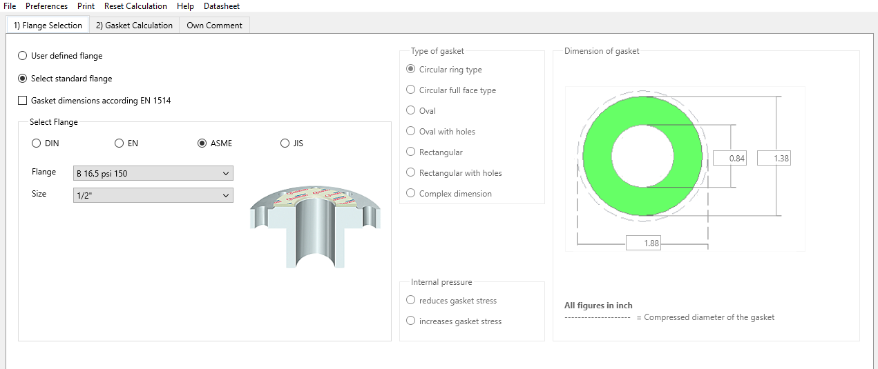 Klinger Expert, Gasket Selection Assistant KLINGER Thermoseal